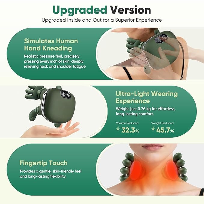 Rechargeable Neck And Shoulder Massager Pro Hand Neck Massager Smart Neck Massager Handheld Massager