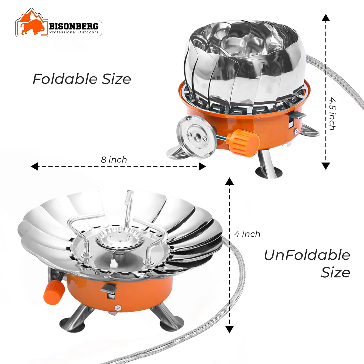 Portable Stove Foldable Lotus Stove Windproof Camping Gas Stove Collapsible Gas Stove Mini Gas Stove