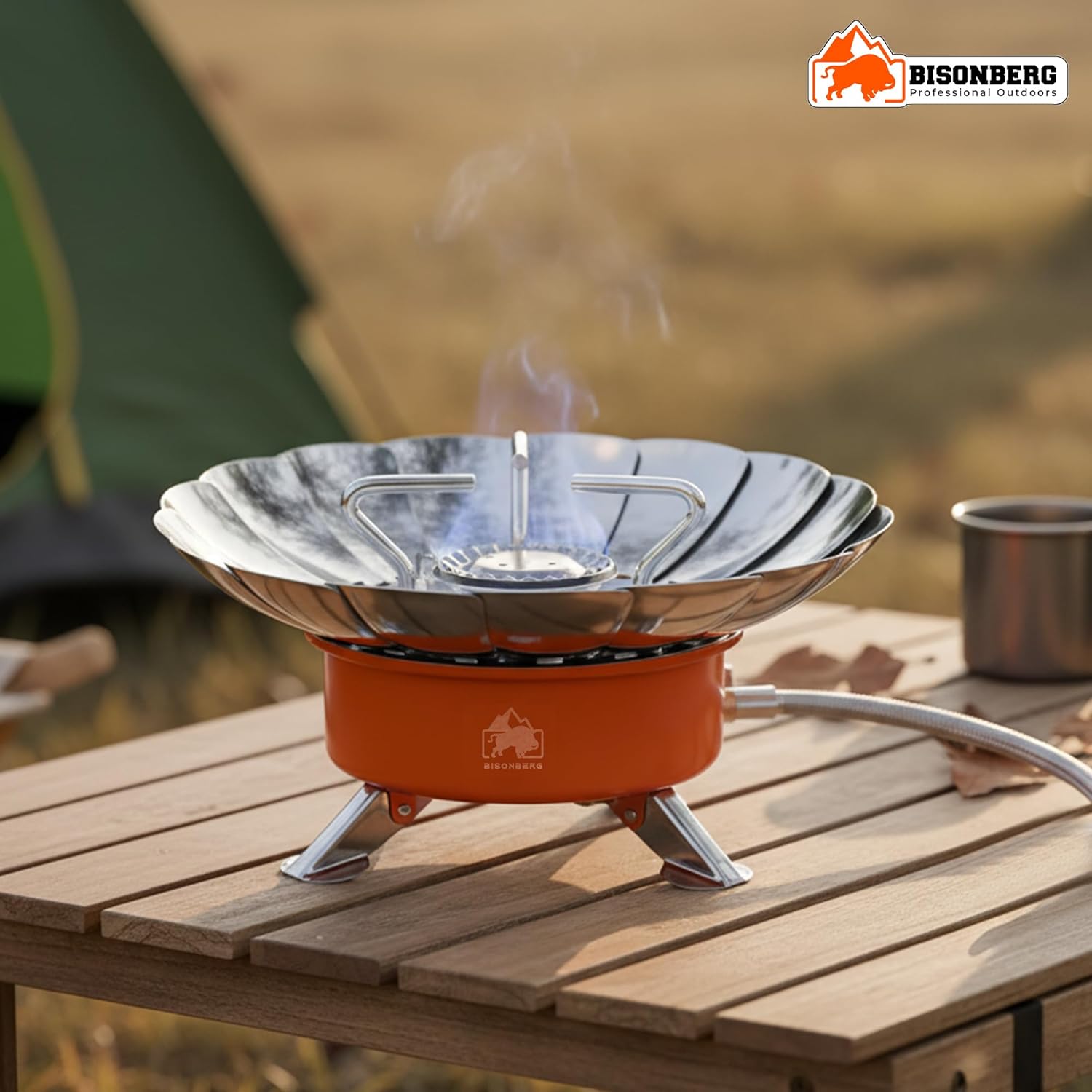 Portable Stove Foldable Lotus Stove Windproof Camping Gas Stove Collapsible Gas Stove Mini Gas Stove