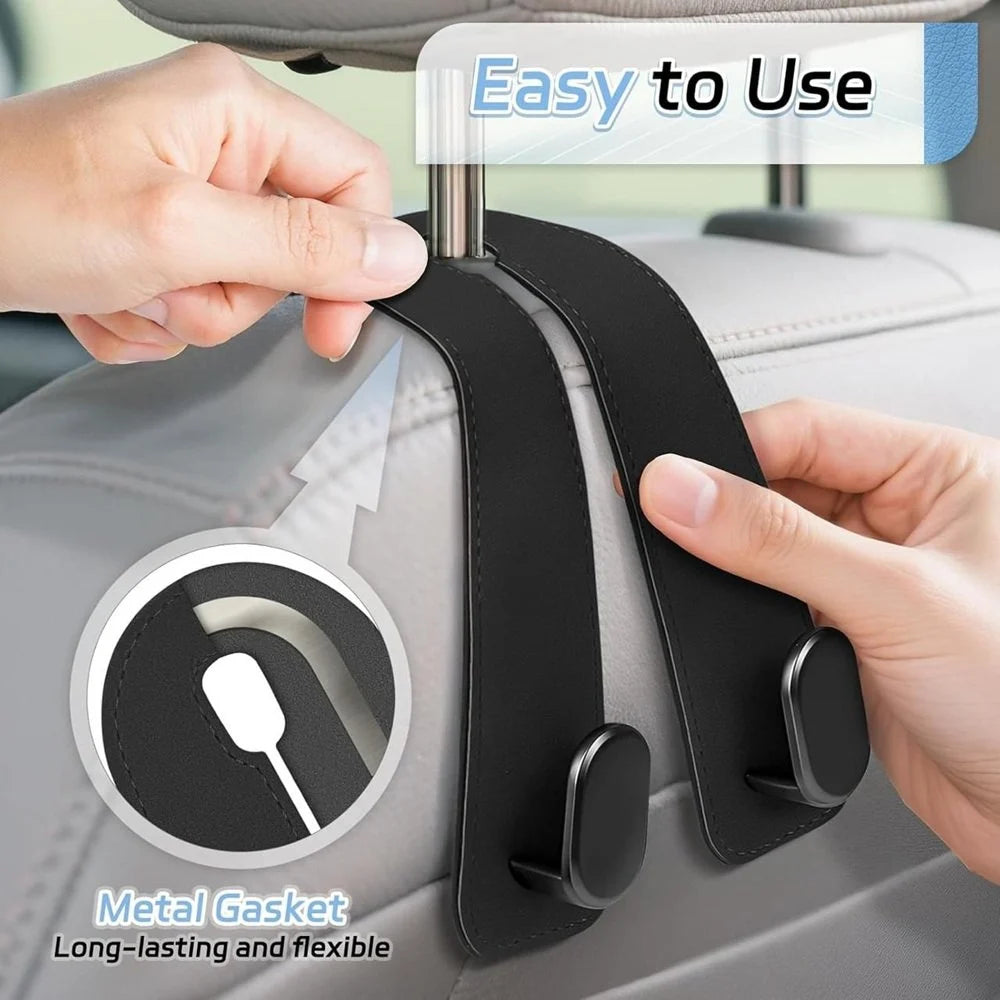 Leather Car Seat Headrest Hook Car Purse Hook Car Seat Hooks Car Seat Hanger Hook