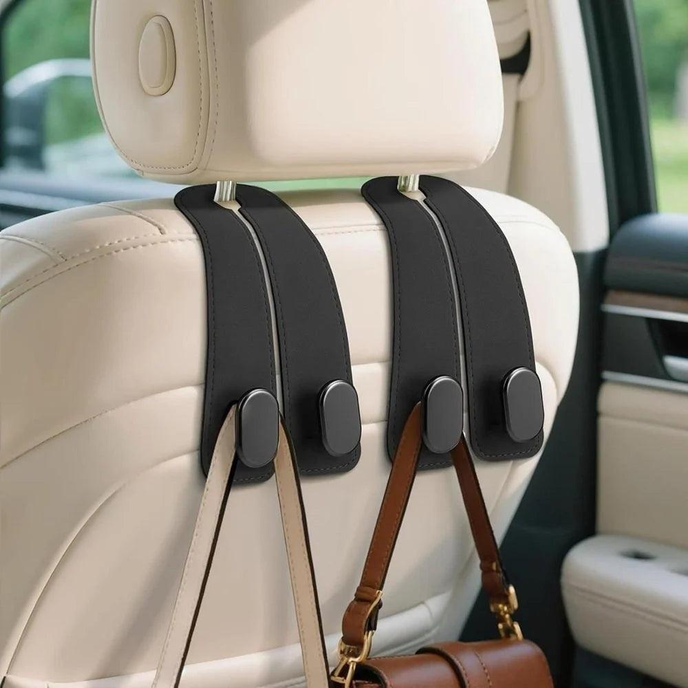 Leather Car Seat Headrest Hook Car Purse Hook Car Seat Hooks Car Seat Hanger Hook