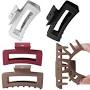 Hair Clutchers Soft Hair Claw Clip Soft Hair Buckle Butterfly Clip Hair Clamps Unbreakable Hair Clip