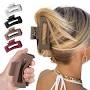 Hair Clutchers Soft Hair Claw Clip Soft Hair Buckle Butterfly Clip Hair Clamps Unbreakable Hair Clip