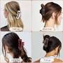 Hair Clutchers Soft Hair Claw Clip Soft Hair Buckle Butterfly Clip Hair Clamps Unbreakable Hair Clip