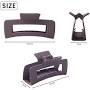 Hair Clutchers Soft Hair Claw Clip Soft Hair Buckle Butterfly Clip Hair Clamps Unbreakable Hair Clip